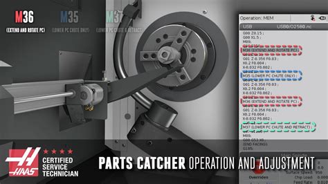 vacuum parts catcher cnc|haas m code parts catcher.